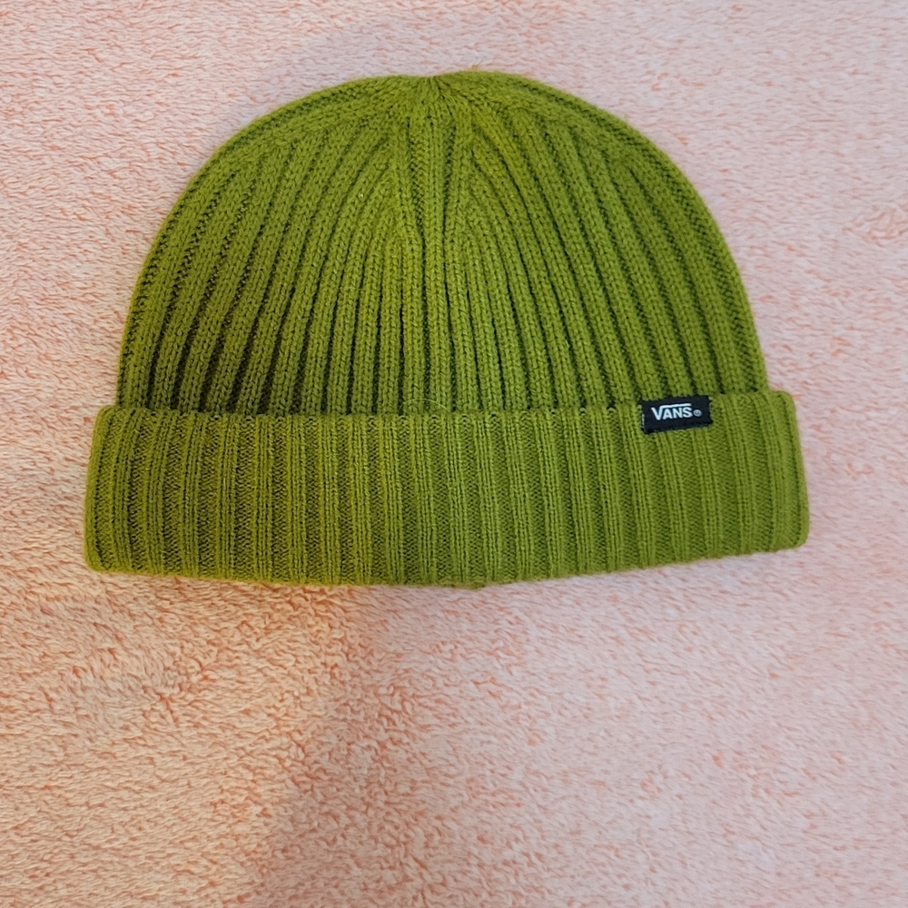Vans Classic Green Ribbed Beanie